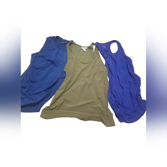 Athleta Blue and Green Sleeveless Tank Top Bundle - Picture 2 of 8